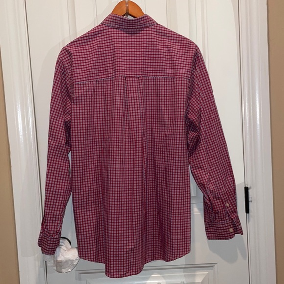 CHAPS L Men’s Casual Dress Shirt Embossed Button-Down Collar withLogo <>Pocket - Picture 11 of 12